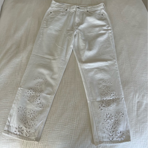 Mom Jean with Eyelet Detail - Picture 3 of 13